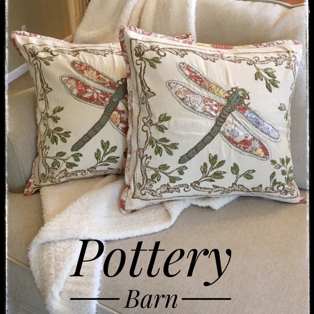 Pottery Barn pillow covers, set of two.